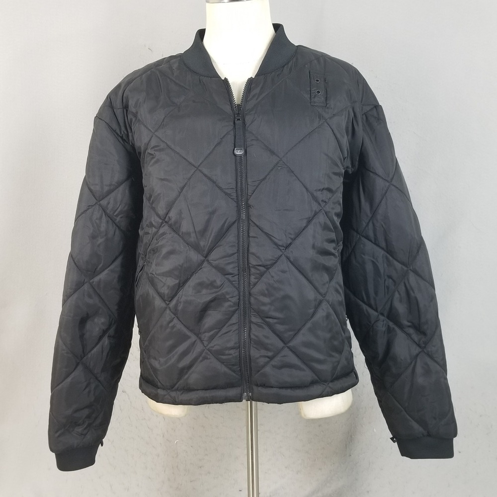 5.11 Tactical Jacket Mens XL Black Quilted Bomber Full Zip Insulated Utility